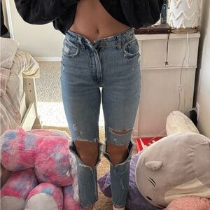 Levi's Distressed Blue Jeans
